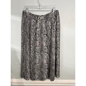 J. Crew Factory Black and White A-Line Skirt